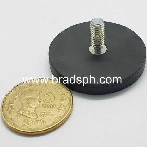 Rubber Coated Magnet D43mm (8Kg)